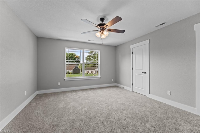 4 Roundtree Cir, Hampton, VA 23661 - carpeted empty room featuring ceiling fan and a textured ceiling