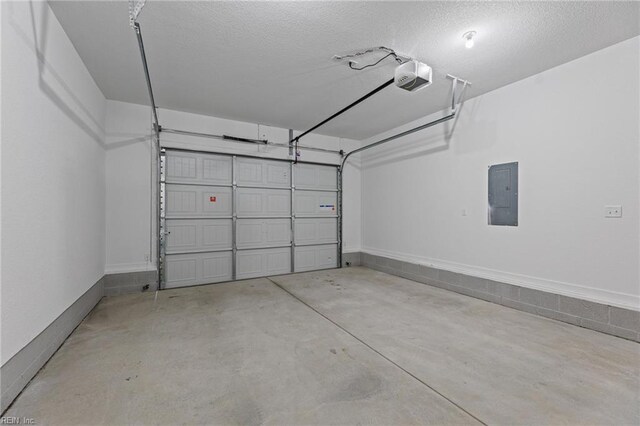 4 Roundtree Cir, Hampton, VA 23661 - garage featuring a garage door opener and electric panel