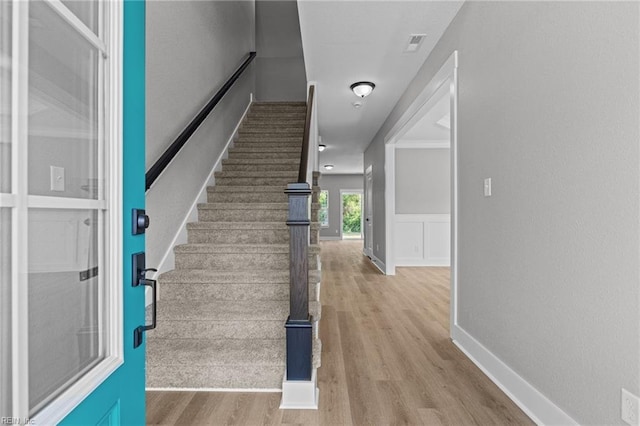 4 Roundtree Cir, Hampton, VA 23661 - staircase featuring wood finished floors