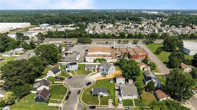 4 Roundtree Cir, Hampton, VA 23661 - aerial overview of property's location with nearby suburban area