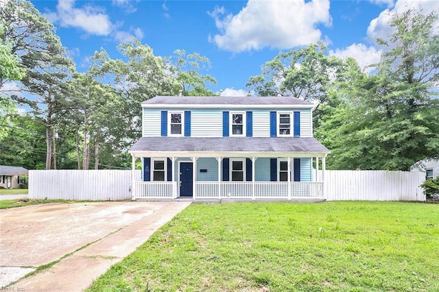 112 Atwell Ln, Hampton, VA 23669 - view of front of house featuring a porch and concrete driveway