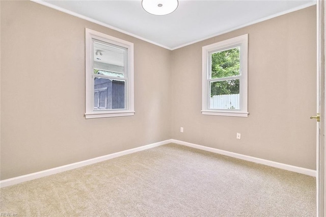 112 Atwell Ln, Hampton, VA 23669 - unfurnished room with crown molding, carpet, and baseboards