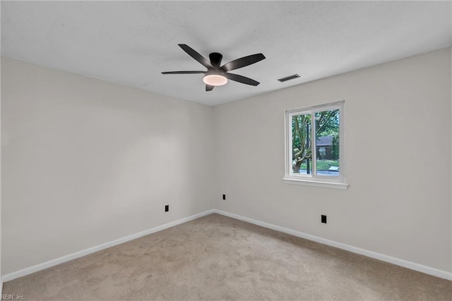 2920 Fetsch Pl, Virginia Beach, VA 23453 - unfurnished room with light colored carpet, baseboards, and ceiling fan