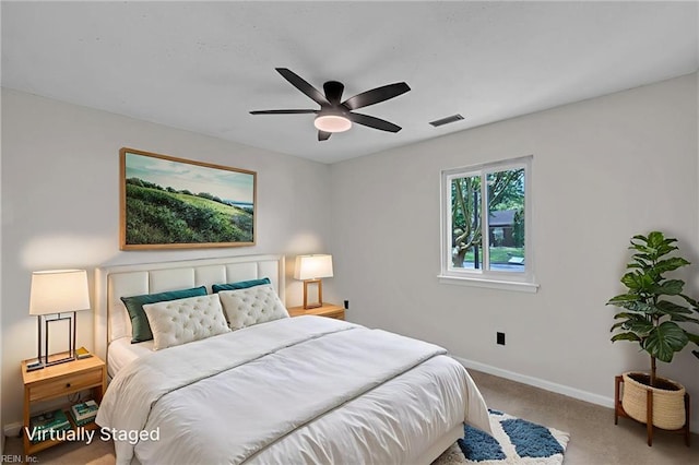 2920 Fetsch Pl, Virginia Beach, VA 23453 - bedroom featuring baseboards, carpet, and ceiling fan