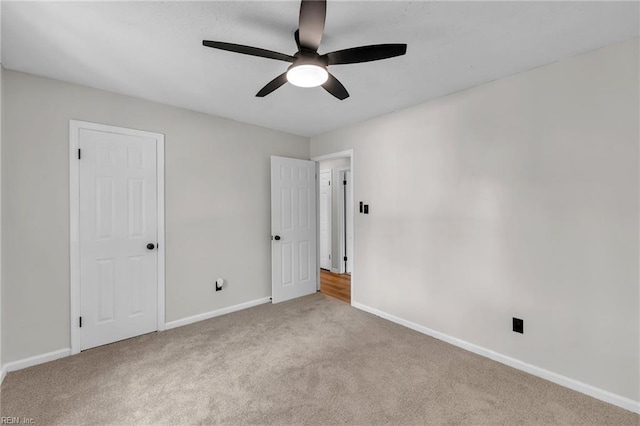 2920 Fetsch Pl, Virginia Beach, VA 23453 - unfurnished bedroom with carpet floors, baseboards, and a ceiling fan