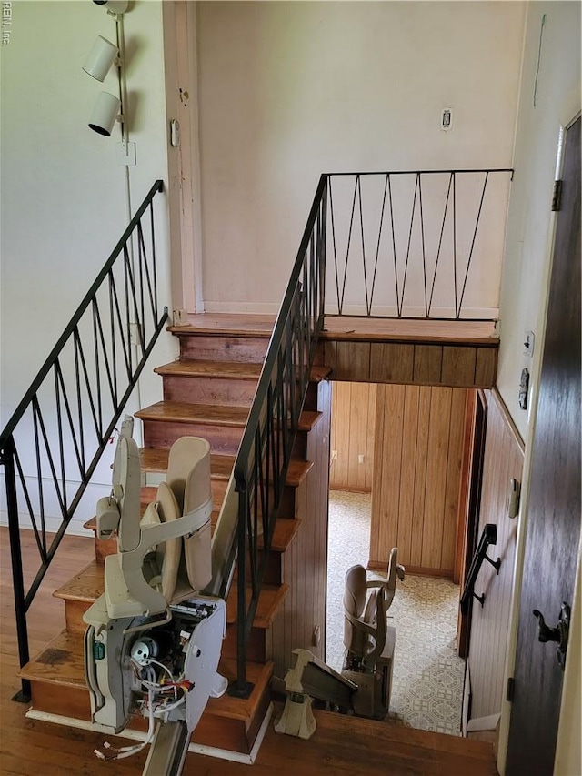 536 Longfellow Ave, Virginia Beach, VA 23462 - stairs featuring wood finished floors