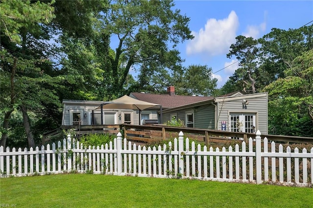 8248 Andrew Ln, Norfolk, VA 23505 - view of front of property featuring a chimney