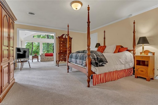 928 S Spigel Dr, Virginia Beach, VA 23454 - bedroom with light carpet and ornamental molding