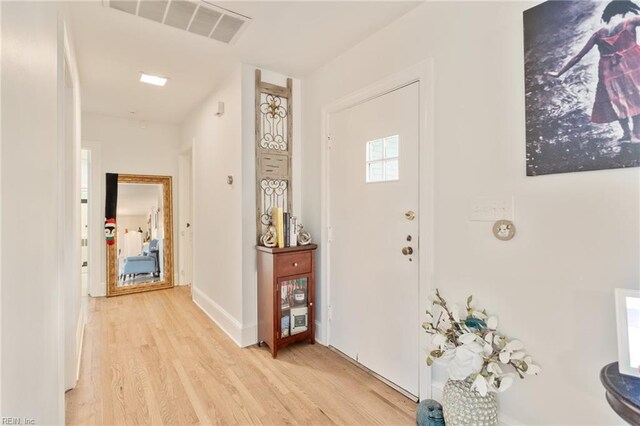 1301 Penguin Cir, Virginia Beach, VA 23451 - entrance foyer with light wood-style flooring and baseboards