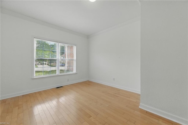 5308 Doral Woods Ct, Suffolk, VA 23435 - unfurnished room featuring crown molding, light wood-type flooring, and baseboards