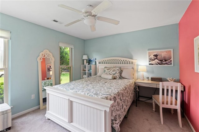 2004 Convoy Ct, Virginia Beach, VA 23454 - carpeted bedroom with baseboards and a ceiling fan