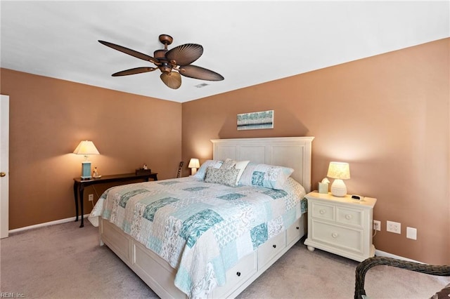 2004 Convoy Ct, Virginia Beach, VA 23454 - bedroom with light colored carpet and a ceiling fan