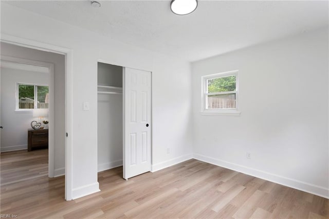 3421 Stancil St, Virginia Beach, VA 23452 - unfurnished bedroom featuring light wood-style flooring, baseboards, and a closet