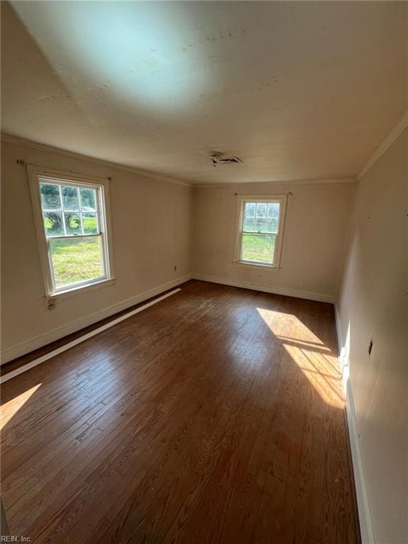 123 Orchard Cove Ln, Callao, VA 22435 - spare room with wood finished floors, ornamental molding, and baseboards
