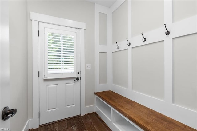 2701 Ashbys Bridge Ct, Virginia Beach, VA 23456 - mudroom featuring dark wood finished floors and baseboards