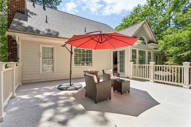107 Gullane, Williamsburg, VA 23188 - view of patio featuring an outdoor hangout area