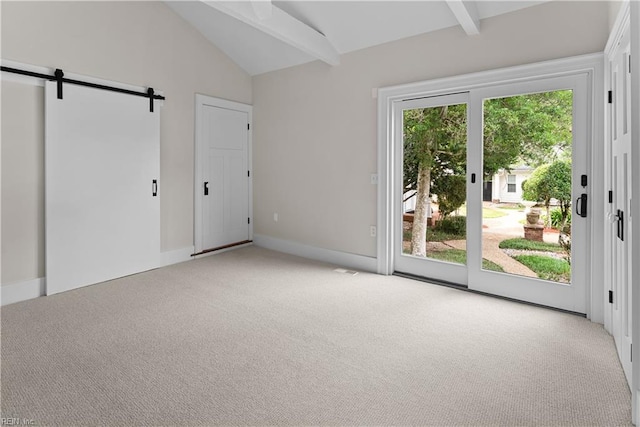 2652 Benefit Rd, Chesapeake, VA 23322 - unfurnished room featuring carpet and a barn door