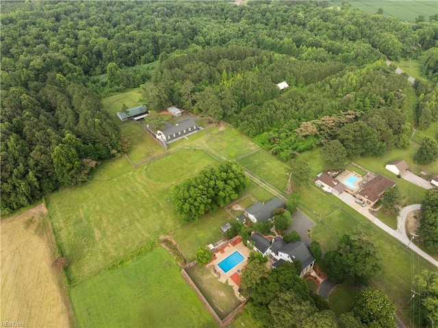 2652 Benefit Rd, Chesapeake, VA 23322 - aerial view of property's location with a heavily wooded area