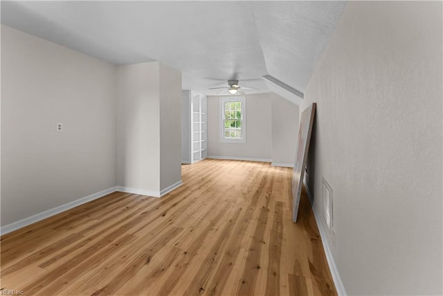 2652 Benefit Rd, Chesapeake, VA 23322 - spare room with ceiling fan, light wood finished floors, and lofted ceiling