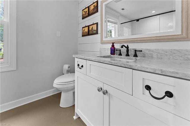 2652 Benefit Rd, Chesapeake, VA 23322 - bathroom with vanity and finished concrete flooring