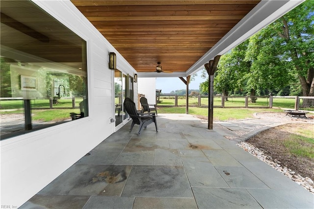 2652 Benefit Rd, Chesapeake, VA 23322 - view of patio featuring a ceiling fan