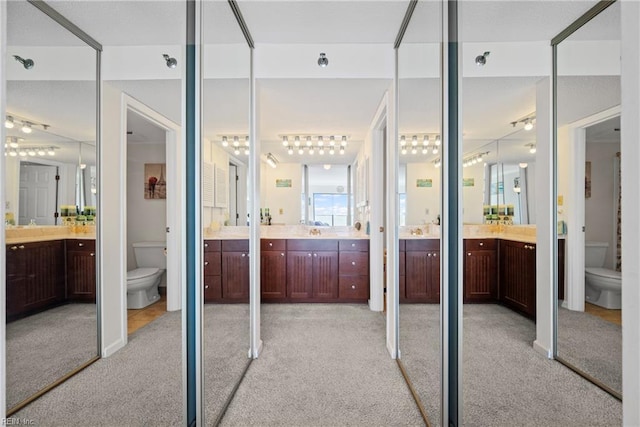 7501 River Rd Unit 4A, Newport News, VA 23607 - full bathroom featuring toilet, carpet floors, and vanity