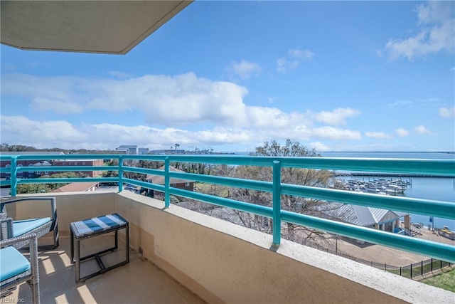 7501 River Rd Unit 4A, Newport News, VA 23607 - balcony featuring a water view