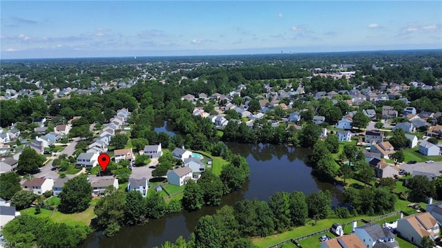 1109 Skymont Ct, Virginia Beach, VA 23456 - aerial overview of property's location featuring a nearby body of water and nearby suburban area
