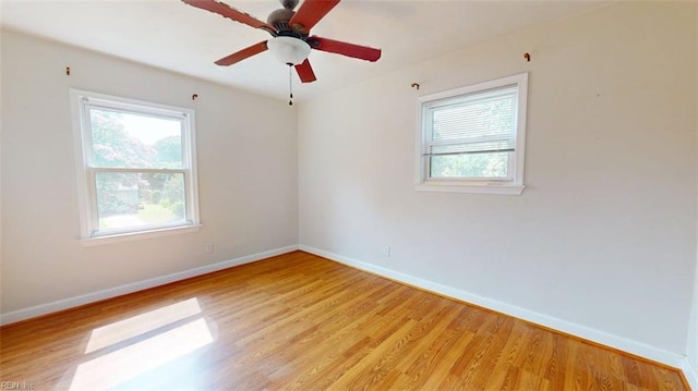 400 Ticonderoga Rd, Virginia Beach, VA 23462 - spare room featuring light wood-type flooring and a ceiling fan