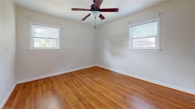 400 Ticonderoga Rd, Virginia Beach, VA 23462 - unfurnished room with light wood-style floors and ceiling fan