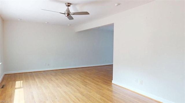 400 Ticonderoga Rd, Virginia Beach, VA 23462 - unfurnished room featuring a ceiling fan and wood finished floors