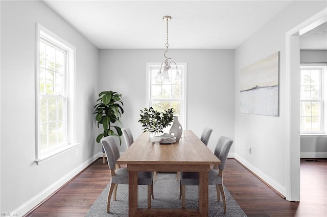 160 Ridge Rd, Poquoson, VA 23662 - dining area with dark wood-type flooring