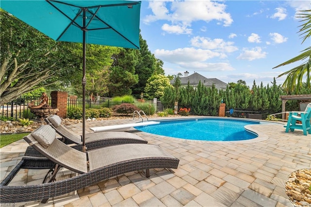 1604 Tether Keep, Virginia Beach, VA 23454 - view of swimming pool featuring a patio and a fenced backyard