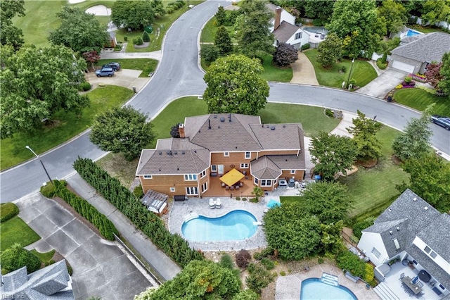 1604 Tether Keep, Virginia Beach, VA 23454 - aerial perspective of suburban area with a pool area