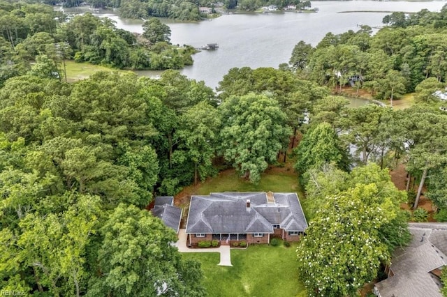 1405 Gravatt Ln, Virginia Beach, VA 23454 - aerial view of property and surrounding area with a nearby body of water