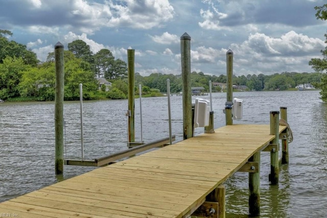 1405 Gravatt Ln, Virginia Beach, VA 23454 - dock featuring a water view