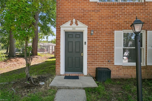 385 Susan Constant Dr, Newport News, VA 23608 - view of exterior entry with brick siding