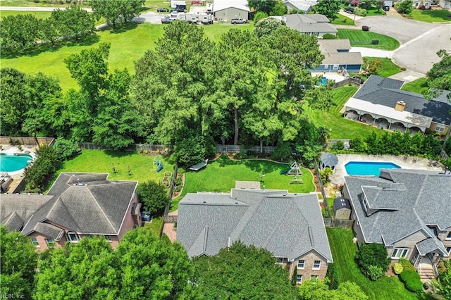 1832 Tree Line Rd, Virginia Beach, VA 23454 - aerial perspective of suburban area featuring a pool area