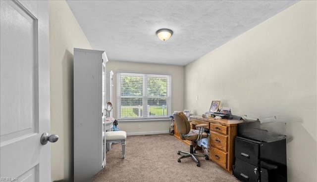 1309 Taft Rd, Chesapeake, VA 23322 - carpeted office featuring a textured ceiling and baseboards
