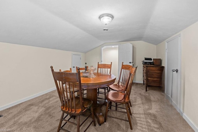 1309 Taft Rd, Chesapeake, VA 23322 - dining space with light colored carpet and lofted ceiling