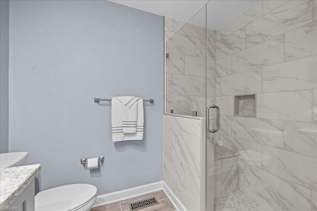 1309 Taft Rd, Chesapeake, VA 23322 - full bathroom featuring a marble finish shower and vanity