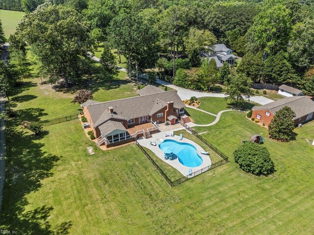 1309 Taft Rd, Chesapeake, VA 23322 - view of subject property with a pool