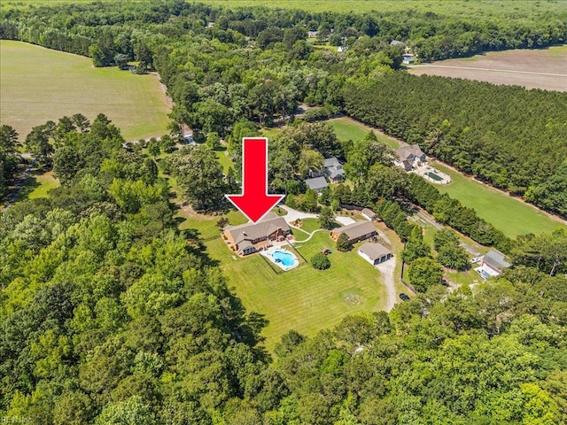 1309 Taft Rd, Chesapeake, VA 23322 - aerial overview of property's location with a forest