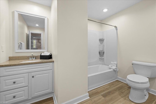 1309 Taft Rd, Chesapeake, VA 23322 - bathroom featuring wood finished floors, tub / shower combination, and vanity