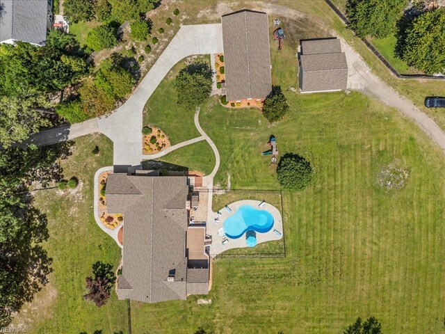 1309 Taft Rd, Chesapeake, VA 23322 - drone / aerial view of a pool