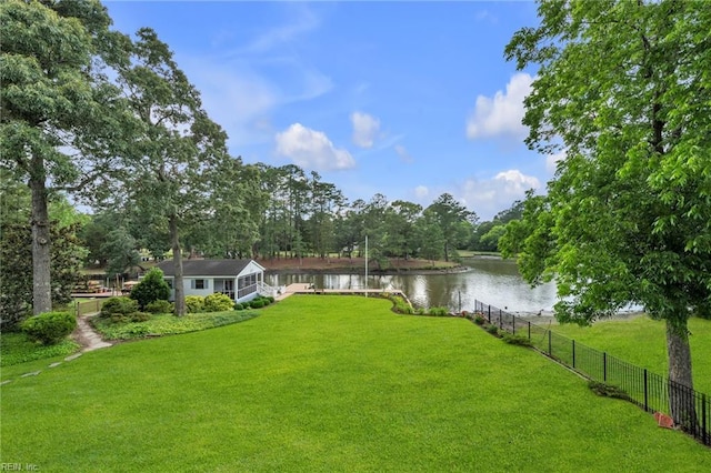 3541 Byrn Brae Dr, Virginia Beach, VA 23464 - view of yard with a water view