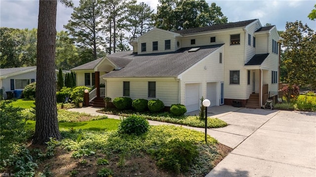 3541 Byrn Brae Dr, Virginia Beach, VA 23464 - view of front of home featuring a garage, driveway, and a shingled roof