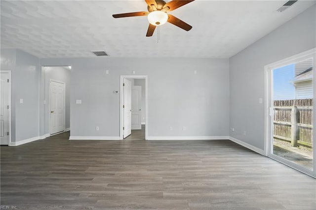 5217 Maracas Arch Arch Unit 50, Virginia Beach, VA 23462 - spare room featuring a ceiling fan and wood finished floors
