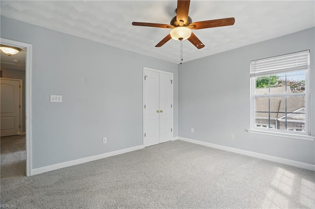 5217 Maracas Arch Arch Unit 50, Virginia Beach, VA 23462 - unfurnished bedroom with carpet flooring, a closet, and ceiling fan