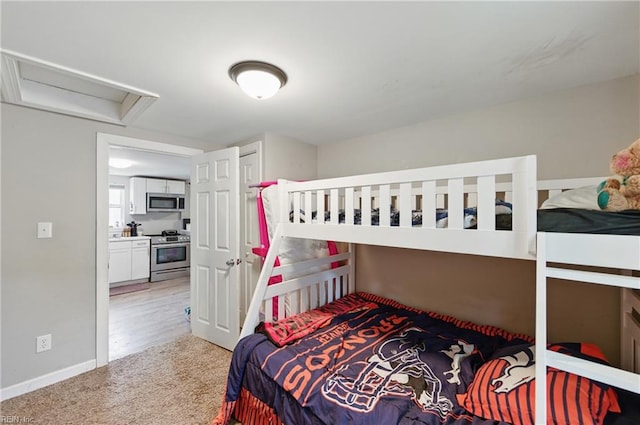 313 Saint James Ave, Suffolk, VA 23434 - bedroom with attic access and light colored carpet